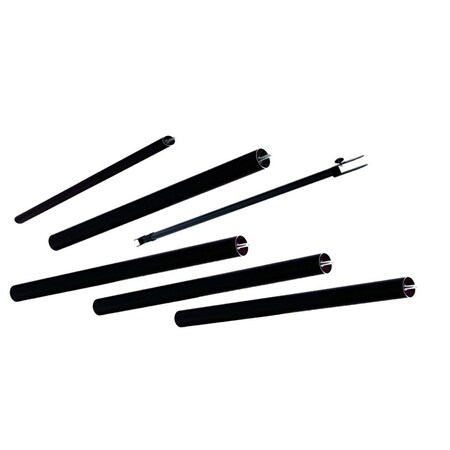 Testrite Visual Products Grand Format Banner Stands 12 ft. Conversion Kit For Jn5- Black JN5C2-S